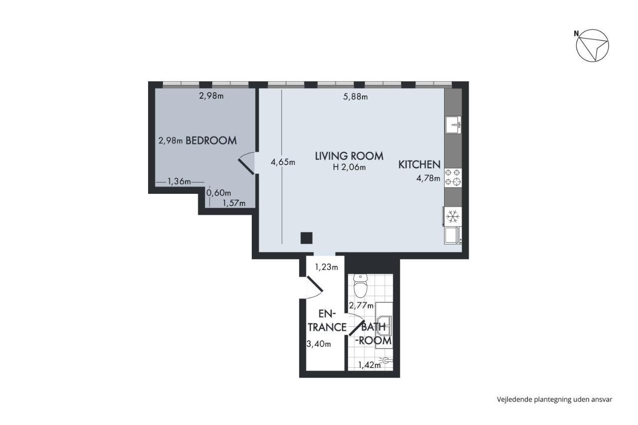 Sanders Regent - Endearing One-bedroom Near Square * København